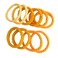 10 Pieces High elastic Ponytail Holders for Girls,Kids Seamless Hair Ties,Hair Bands, No Damage for Thick Hair (Yellow)