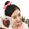 4Pcs Magic Rabbit Ear Sponge Bun Twist Shaper for Hair Styling Curl Donut Crown Twister Holder (Dot)