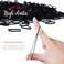 YGDZ 4000pcs Hair Rubber Bands, Clear Black Elastic Hair Ties Toddlers Girls Baby Hair Elastics Mini Small Braids Rubber Bands(Black+Clear)