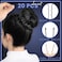 Hair Nets and Accessories by YGDZ - Invisible Mesh Bun Nets for Ballet and Dance, U-Shaped Pins, Elastic Bands, Ideal for Girls and Kids (30cm Black)