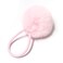 SUSULU Furry Hair Elastic Bands Faux Rabbit Fur Pompom Hair Ties Scrunchies for Women, Rubber Band with 5cm Ball Ponytail Holder Accessories Pack of 12pcs (Light Pink)