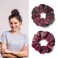 WILLBOND 12 Pcs Plaid Scrunchies for Women Girls Buffalo Plaid Hair Ties Cotton Scrunche Scrunchy Ponytail Holders Hair Accessories Valentine&lsquo;s Day Gifts(Elegant)