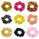 Women Teen Girls Satin Scrunchies Hair Accessories Elastic Hair Ponytail Holder Hair Tie - Set of 2 (Red)