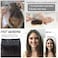 Clip in Hair Extensions Silky Straight Real Remy Human Hair Double Weft One Piece Wiglets Hair Pieces for Thinning Hair Invisible Hairpin Add Women Men Hair Volume Thick 10 inch#2 Dark Brown
