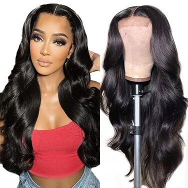 Wigs Hair Lace Front Wigs 26 inch Pre Plucked Cut 180% Density 13x6 Body Wave Glueless HD Transparent Wigs for Black Women Used in Daily Party Work