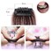 Human Hair Front Hairline Extension Easy Wear Clip in Bangs for Women 2 pcs 12" Dark Brown