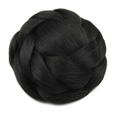 USIX Braided Hair Bun Hair Piece Updo Braided Bun Braided Chignon Hairpiece with Built-in Combs for Women Girls Party Wedding Dancing Hairdos Costume Hair Accessory (2)