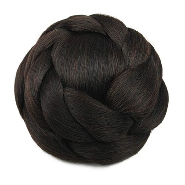 USIX Braided Hair Bun Hair Piece Updo Braided Bun Braided Chignon Hairpiece with Built-in Combs for Women Girls Party Wedding Dancing Hairdos Costume Hair Accessory (2/33)