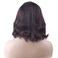 BERON 14 Inches Brown Wig Short Wavy Wig Brown Wigs with Bangs Bob Wig Brown Wig for Women Wig Cap Include