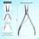 Stainless Steel Silver Hair Extension Pliers With 2 holes Multi Functional Hair Extension Tool For Hair Remove Micro Ring Loop