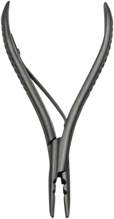 Stainless Steel Silver Hair Extension Pliers With 2 holes Multi Functional Hair Extension Tool For Hair Remove Micro Ring Loop