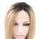 Melody Blonde Ombre Lace Front Wig With Dark Roots Mixed 2tone Short Bob Brown Gold Synthetic Lace Front Wigs For Women Hairstyle Heat Resistant Fiber Hair 14 Inch &hellip;