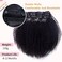 Afro Kinky Curly Clip in Hair Extensions for Black Women, 9A Brazilian Remy Human Hair 3C 4A Hair Clip Ins Natural Black Color, Double Lace Wefts, 120 Gram 12Inch