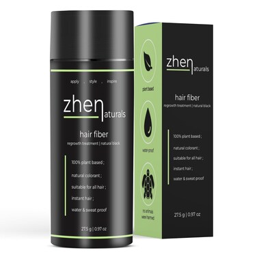 Hair Fibers 27.5g, Instant Thicker and Full Hair, Suitable for Men and Women, Hair Growth Density Enhancer (Black)