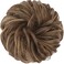 FESHFEN Messy Bun Hair Piece - Large Wavy Curly Elastic Hair Bun Scrunchies Ponytail Extensions Synthetic Chignon Hairpieces for Women, Light Ash Brown Mixed Golden Brown 1.94oz