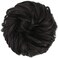 FESHFEN Messy Bun Hair Piece - Large Wavy Curly Elastic Hair Bun Scrunchies Ponytail Extensions Synthetic Chignon Hairpieces for Women, Black Brown 1.94oz