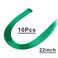 Clip In Green Hair Extensions for Women Girls Kids, Colored Hair Extensions, 10pcs, 22in, Synthetic Fibre