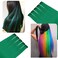Clip In Green Hair Extensions for Women Girls Kids, Colored Hair Extensions, 10pcs, 22in, Synthetic Fibre