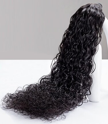 TRIIPPY Raw Human Hair Bundles,Triple Lifespan Than Regular Virgin Hair No.1 Sales Of Raw Hair Bundles, 26 Inches Indian Raw Water Wave Single Bundles, Keep Soft and Smooth After Multiple Washes