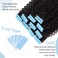 Urbeauty 40 Pcs Tape in Hair Extensions Human Hair Black Women Seamless Kinky Curly Tape on Hair Extensions with Invisible Tape Attached Semi Permanent Tape on Natural Hair 16 Inch