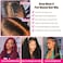 Deep Wave U Part Human Hair Wig Curly U Part Wigs Glueless Human Hair wigs for Black Women None Lace Front Wigs Full Head Clip In Half Wig UPart Hair Extension Natural Color 180% Density 24 Inch