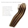 Remy Clip in Hair Extensions Human Hair Skin Weft Hair Extensions Chocolate Brown to Caramel Blonde Highlights Real Hair Extensions Clip ins for Women，One Piece Seamless Weft Clip in Hair 80G 16 Inch