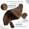 Sew in Hair Extensions Real Human Hair, Weft Hair Extensions Human Hair Bundles 16 Inch 100G Dark Brown Balayage Light Brown Sew in Hair Extensions Hand Tied Weft Hair Extensions Human Hair for Women