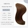 Sew in Hair Extensions Real Human Hair, Weft Hair Extensions Human Hair Bundles 16 Inch 100G Dark Brown Balayage Light Brown Sew in Hair Extensions Hand Tied Weft Hair Extensions Human Hair for Women
