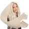 Ugeat Blonde Weft Hair Extensions Human Hair 24 inch Remy Real Hair Sew in Extensions Platinum Blonde Long Hair Extensions Weft For Women 105G