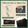 Ugeat Wire Hair Extensions Real Human Hair Brown Ombre Fishing Wire Human Hair Extensions Darkest Brown to Medium Brown Balayage Invisible Wire Hair Extensions Brown Long Hair Extensions 20 Inch 95g