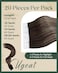 Ugeat Tape in Hair Extensions Human Hair Balayage Seamless Tape in Hair Extensions Dark Brown Mix Ash Brown Ombre Real Hair Tape in Extensions Remy Human Hair Straight 18 inch 50G 20Pcs