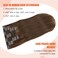 Medium Brown Hair Extensions Real Human Hair Clip in Hair Extensions 70g 7pcs 12inch,Soft &amp; Natural Straight Double Weft Remy Hair for Women 12in #4 Chocolate Brown Hair Extensions