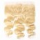 Soft Brazilian Blonde Hair 13X6 Full Lace Frontal Closure With Baby Hair 22 Inch 613 Body Wave Pre Plucked Ear To Ear Transparent Lace Frontal Closure Human Hair Pieces Natural Hairline