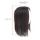Clip In Forehead Hairpiece Straight Middle Part Neck-Length Women Hair Topper Extension Dark Reddish Brown