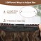 Halo Hair Extensions 12 Inch Invisible Wire Hair Extensions Adjustable Long Wavy Hair Extensions Synthetic Upgrade 4 Secure Clips in Hairpieces 12 Inch,Chestnut Brown