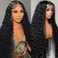 28 Inch Deep Wave Lace Front Wigs Human Hair 13x6 Curly HD Transparent Lace Front Wigs Human Hair 210% Density Pre Plucked with Baby Hair