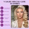 V Light Hair Extensions Kit, UV Light Extensions, V Light Hair Glue*4, V Light Hair Extensions glue romover*4, v light hair comb*2, hair extensions clip*2.