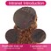 Highlight Wig V Part Wig Kinky Curly Synthetic Half Wigs for Black Women, Matthai 24Inch No Leave out V Part Deep Wave Wigs Ombre Honey Blond Wig V Shape Wigs Clip in Extensions Thin Part Wig(P33/27#)