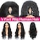 V Part Wig Human Hair Body Wave Upgrade U Part Human Hair Wig With Clips Glueless Wigs Human Hair Beginner Friendly V Shape Wig Clip In Half Wigs for Women No Leave Out 20 Inch180% Density