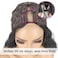 V Part Wig 24inch Long Body Wave Synthetic Wigs for Black Women Black Vpart Wig Upgrade U Part Wig Glueless V Part Wigs Full Head Clip in Half V Wig for Black Women (Black)