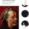 VALICLUD 3pcs Long Dreadlock Wig Cosplay African American Wig Twist Hair Crochet Braids Wigs Synthetic Hair Wig for Women Men Christmas Costume Party (Mixed Pattern)