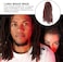 VALICLUD 3pcs Long Dreadlock Wig Cosplay African American Wig Twist Hair Crochet Braids Wigs Synthetic Hair Wig for Women Men Christmas Costume Party (Mixed Pattern)