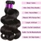 Vanlov 16A Body Wave Human Hair Bundles (18 20 22) Brazilian Remy Hair 3 Bundles Body Wave Bundles Human Hair Extension Natural Black Bundles