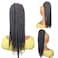 Senegalese Twist Braid Ponytail 20inch, Long Black 2X Twist Braids Drawstring Ponytail Extension Hairpiece Bun Clip-in Braided Pony for Black Women 42 strands(1B#, 20&rdquo;)