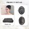 Large Size Braided Hair Bun Hairpiece Bride Hair Bun Clip in Synthetic Hair Updo Twisted Chignon Bun Ponytail Hair Extensions Hair Donut China Buns Hair Piece for Women(#1B, VM212)