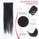 24 Inch Clip in Dreadlock Hair Extensions 10Clips 40 Strands Synthetic Handmade Soft Clip In Dreads Extensions for Women,Black