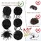 Stamped Glorious 6 PCS Messy Bun Hair Piece Fake Bun Tousled Updo Space Hair Buns Hair Pieces for Women(Natural Black)