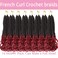 8Packs French Curl Crochet Braids Hair-14 Inch Boho Crochet braids Goddess Box Braids Crochet Hair Pre Looped French Curly Braiding Hair Crochet Box Braids Hair for Black Women (1B/Bug#)&hellip;