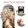 Vijiv Drawstring Ponytail Extension 12 Inch Curly Ponytail for White Women Human Hair Short Synthetic Pony Tails Hair Extensions Ponytail Claw Clip in Hair Piece for Women Updo Wig Blonde