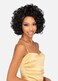 Vivica A. Fox HMBL-DERRY, Handmade &amp; Hand-tied Wig with HD LACE, Supreme Human Hair Blend, Color 1, Jet Black